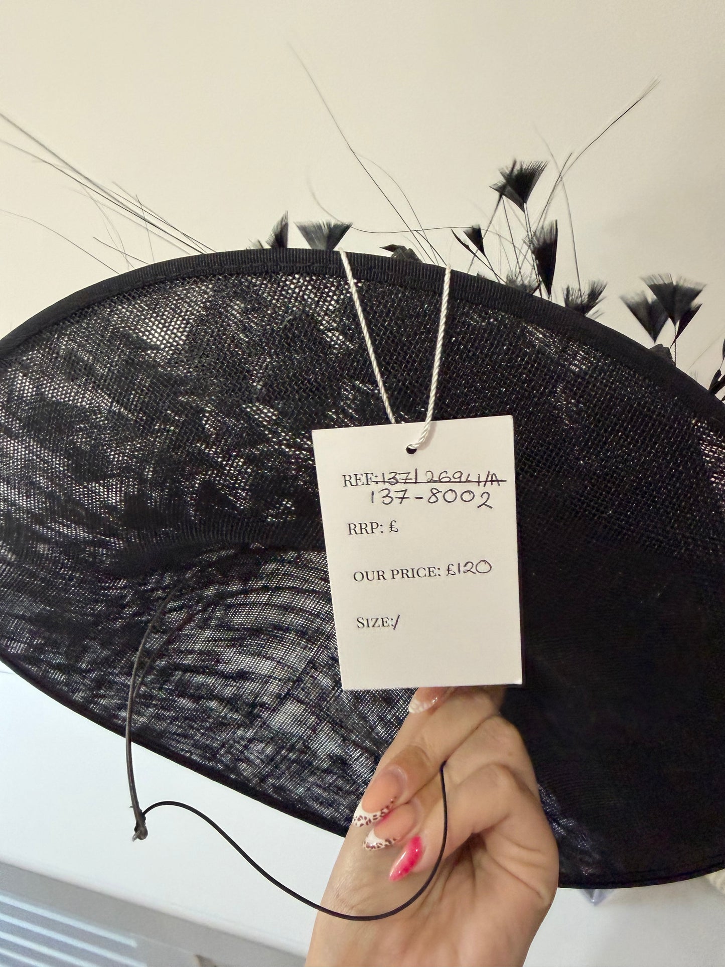 Preloved Black Ascot Fascinator/Hat
