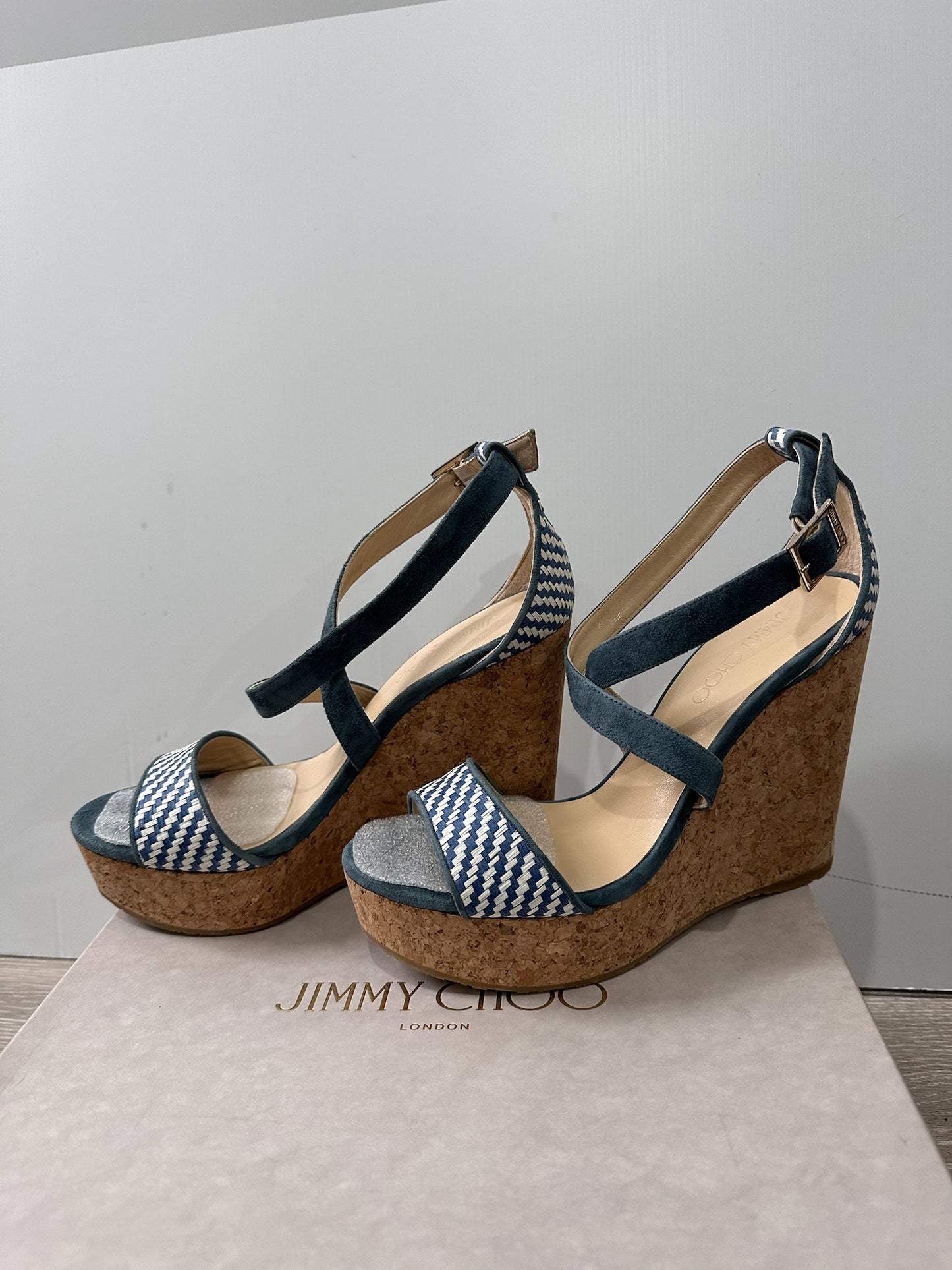 Blue Jimmy Choo Wedges, 7