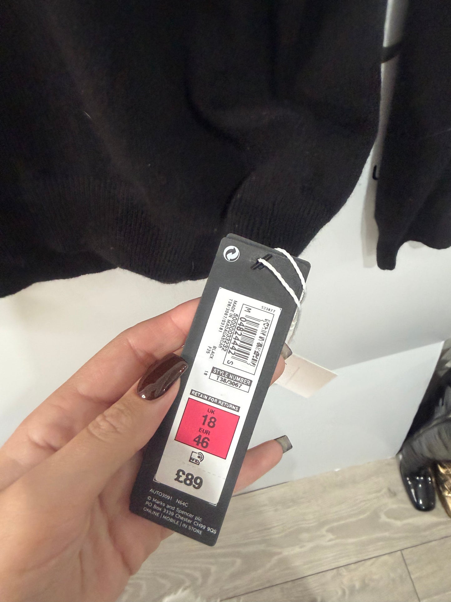 Large Autograph Roll Neck, Black