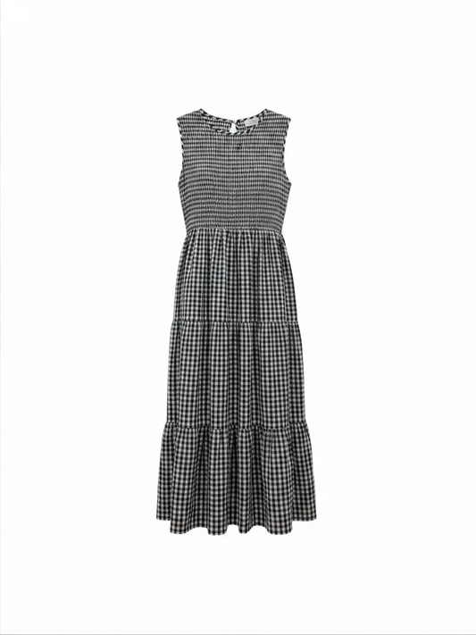 Preloved 3six5 Dress 12 Black and white check