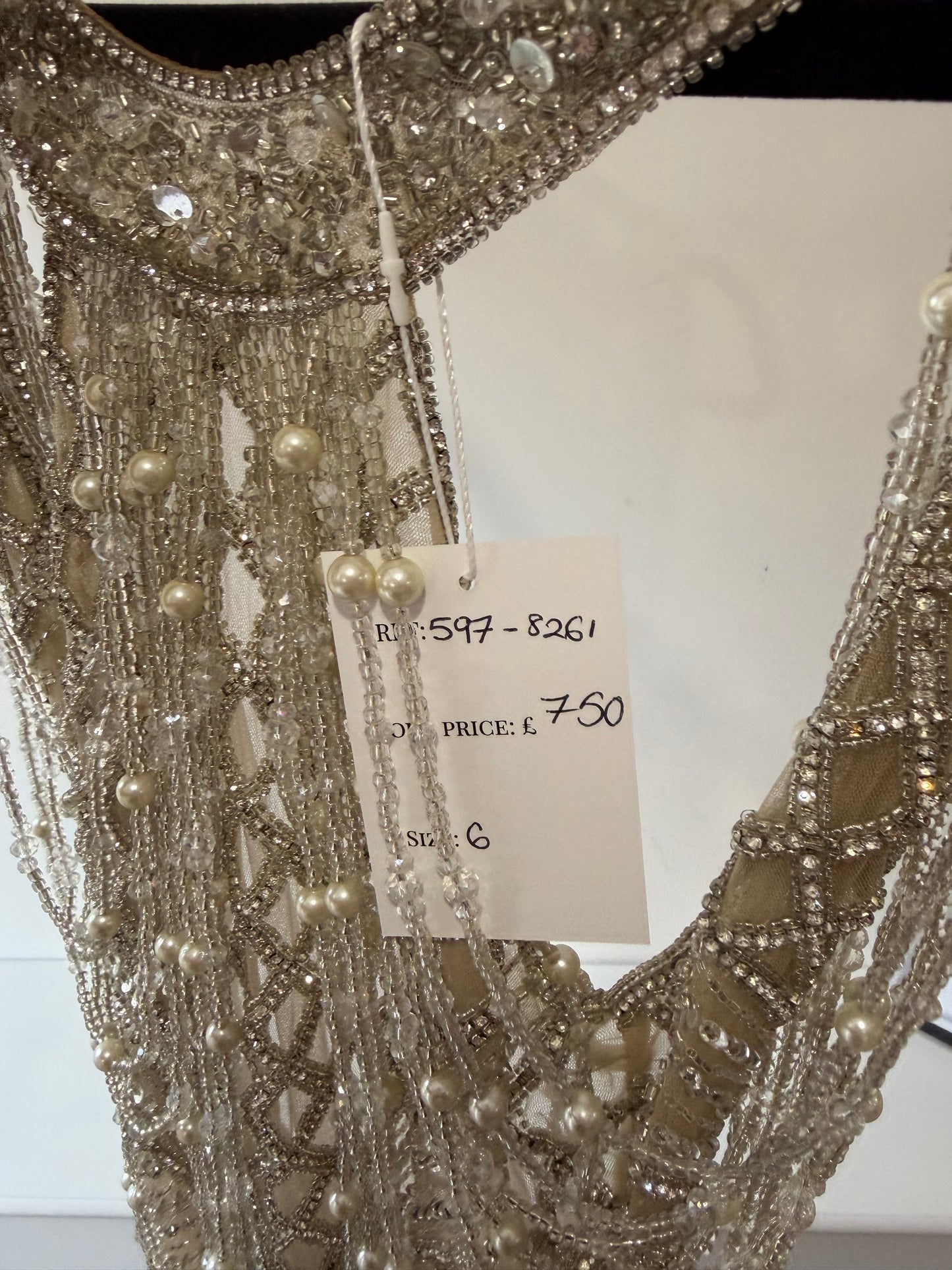 Preloved, Gold Beads Portia & Scarlett Ballgown, Size 6