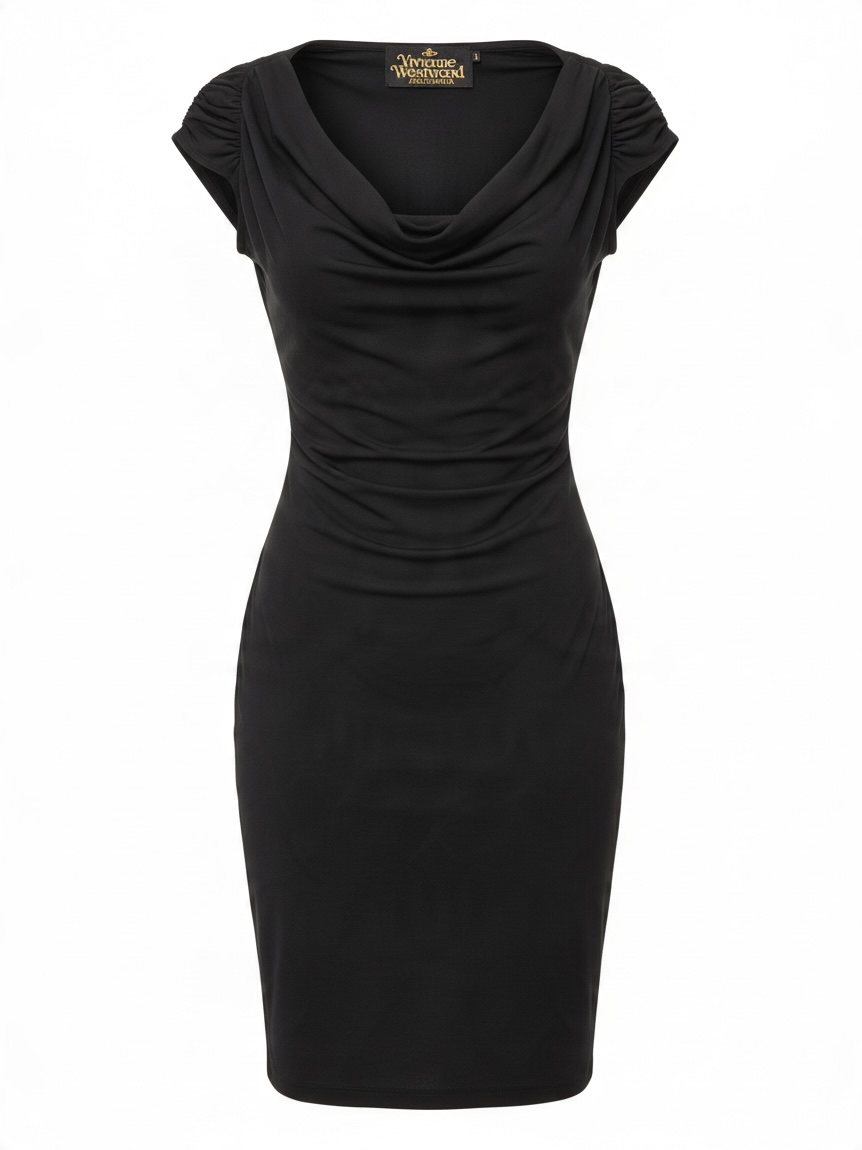 Preloved Vivienne Westwood Off the Shoulder Dress Size Small Black