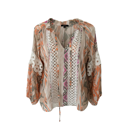 Pre-loved Multi Briefly Blouse, M/L, BNWT