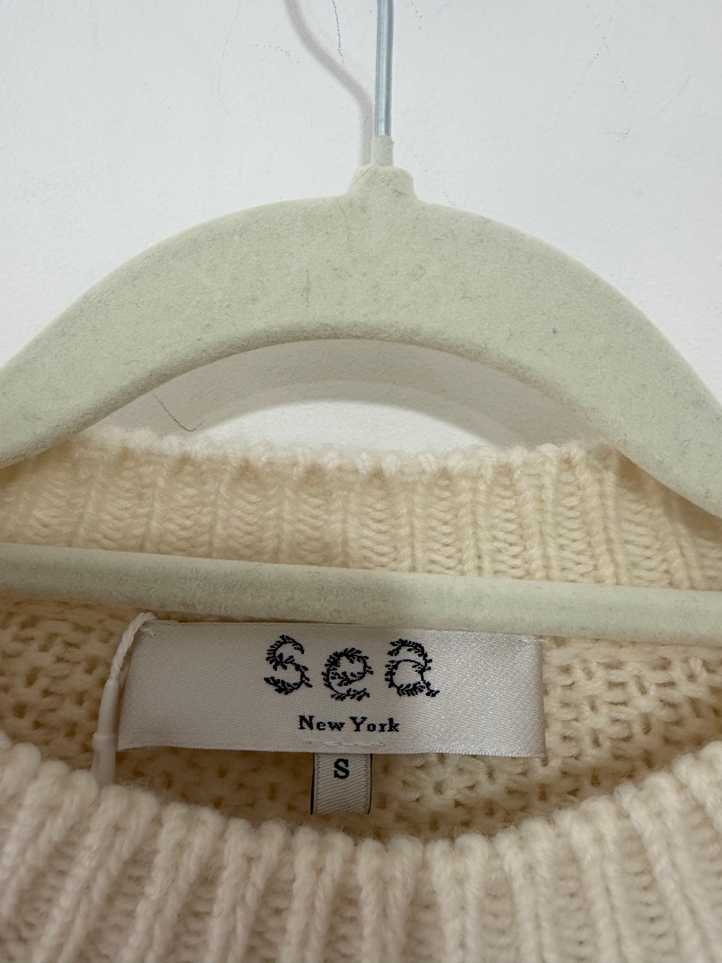 Preloved Sea New York Cardigan Size S (10) Cream