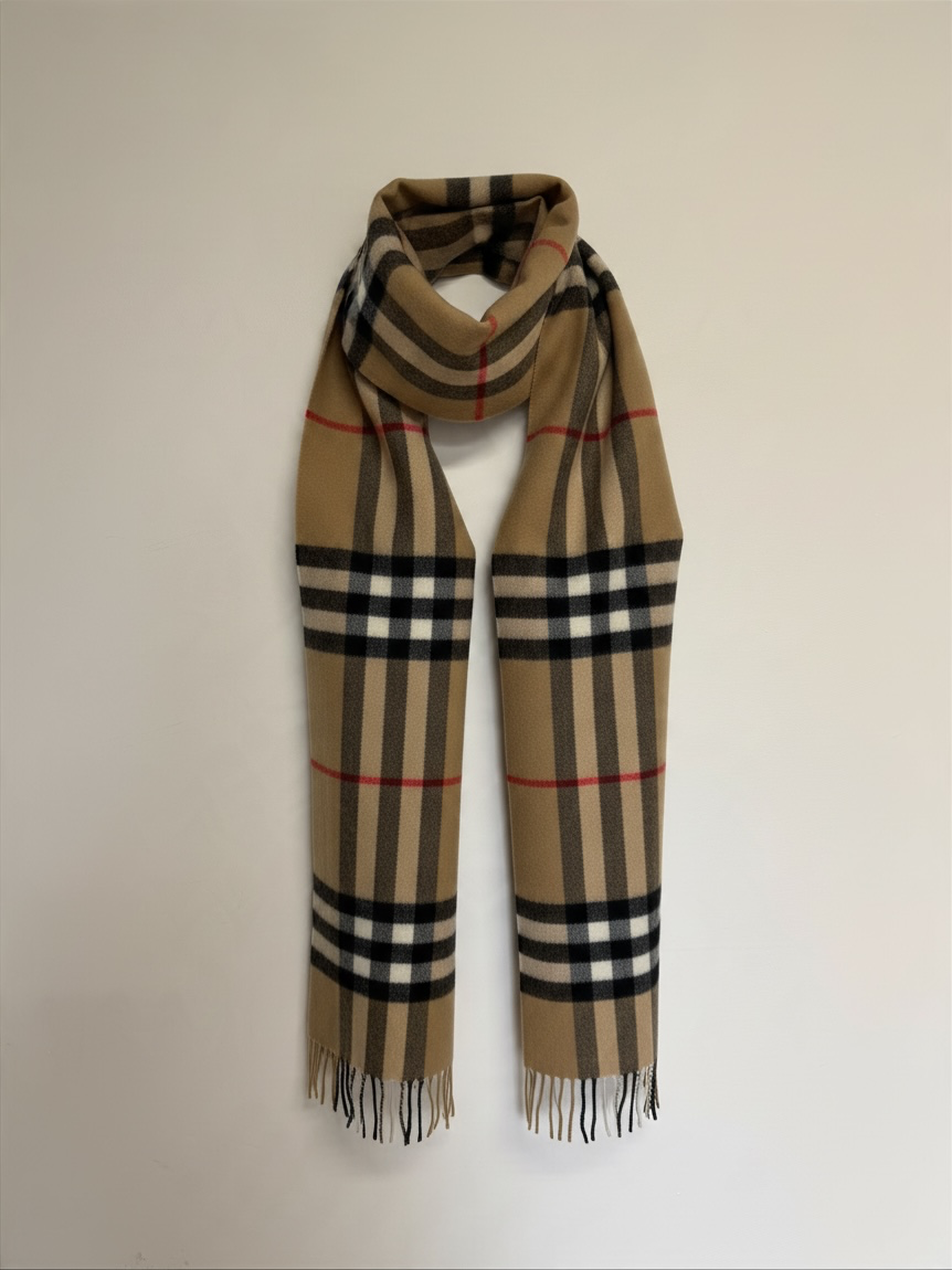 Preloved but NEW Burberry Cashmere Scarf Novacheck