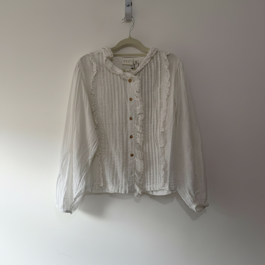 Preloved White BNWT Atelier Reve Blouse, 10