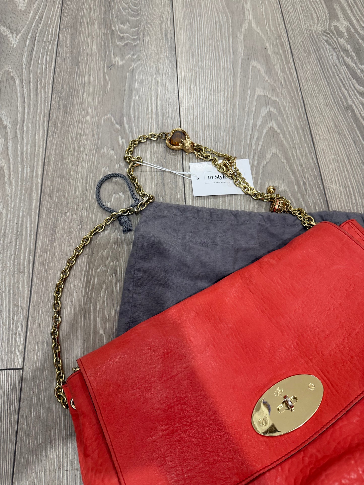 Pre-owned Tomato" (Coral) Mulberry Edna Crossbody Bag