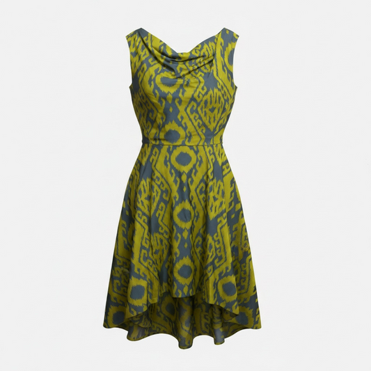 Pre Loved Green & Blue Vivienne Westwood Anglomania Dress, 10