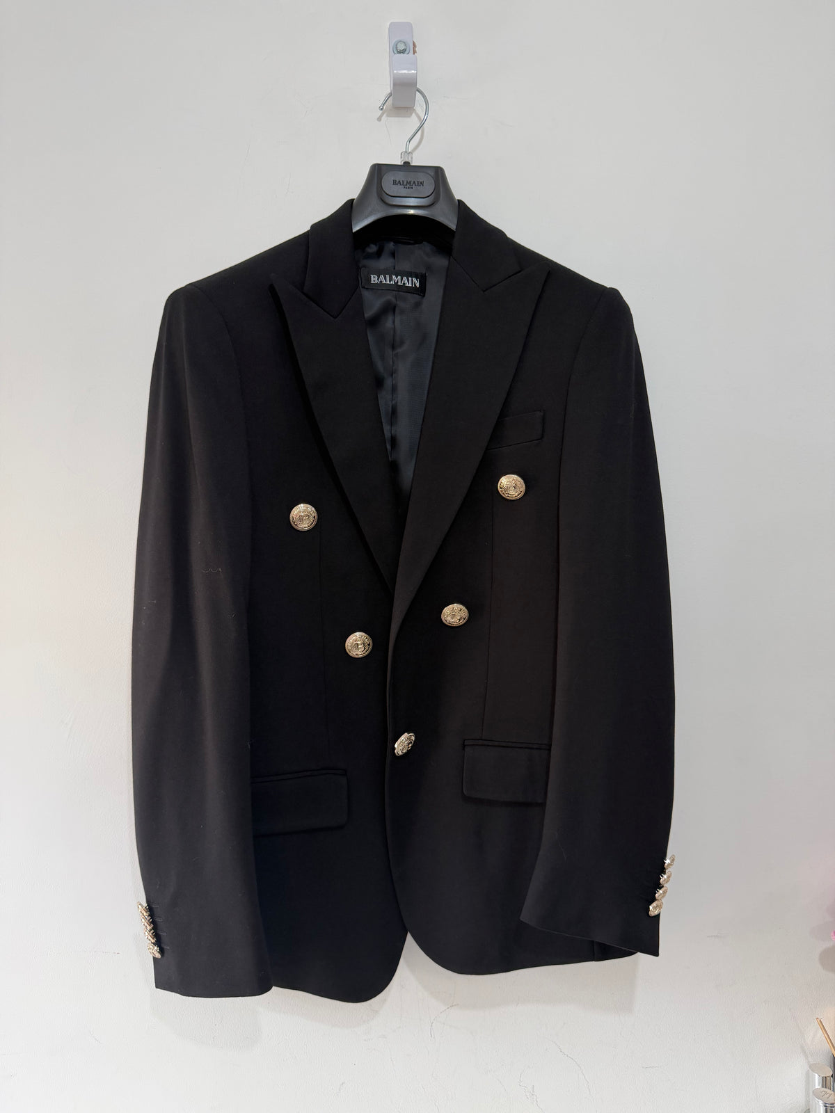 Preloved BRAND NEW Balmain Jacket Blazer Size 16-18 Black