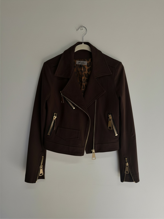 Preloved John Gallano Coat, Size Medium Brown