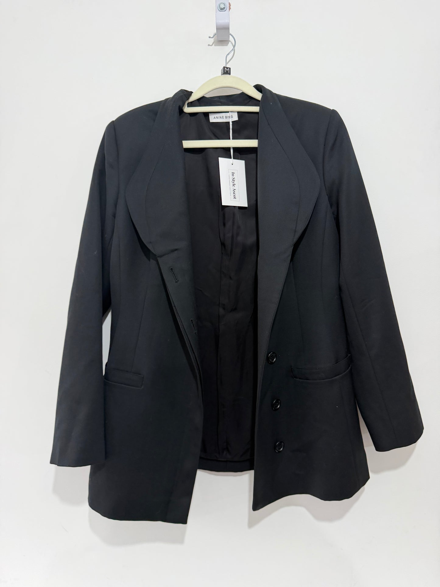 Pre-owned, Black Anine Bing Blazer Jacket, Size M