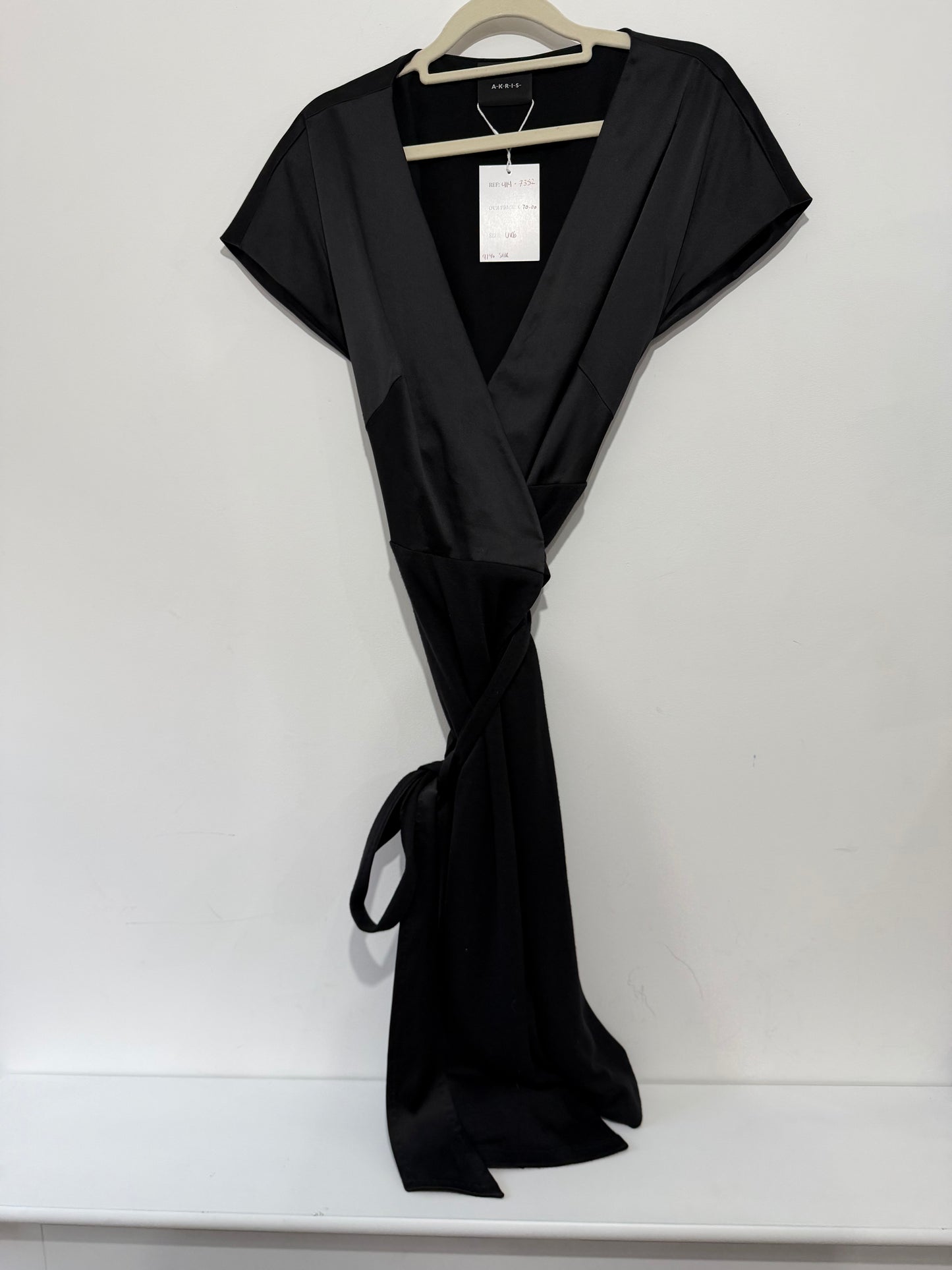 Pre-owned, Black AKRIS Dress, UK 6-8