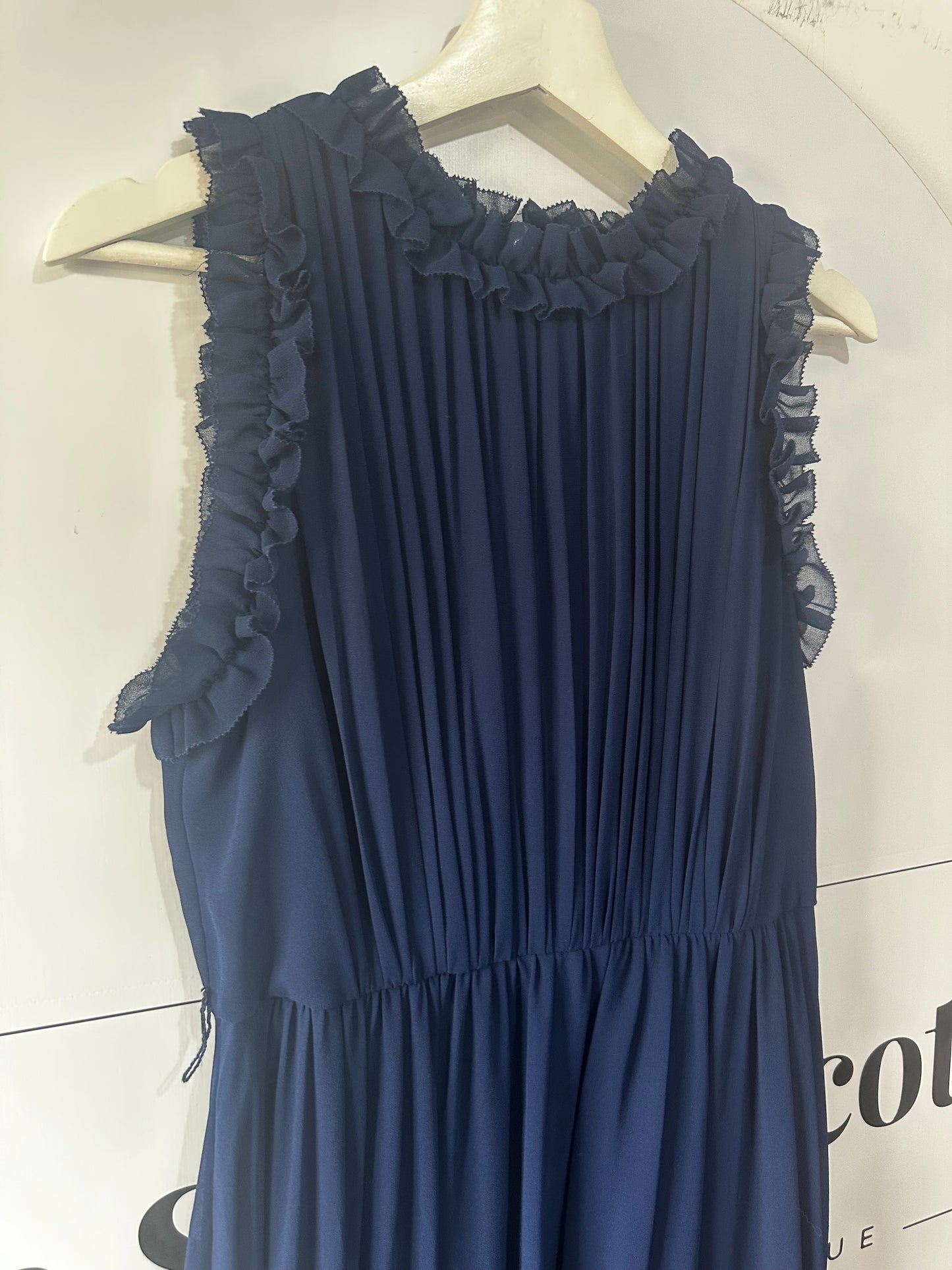 Navy Badgley Mischka Dress, Size 12-14