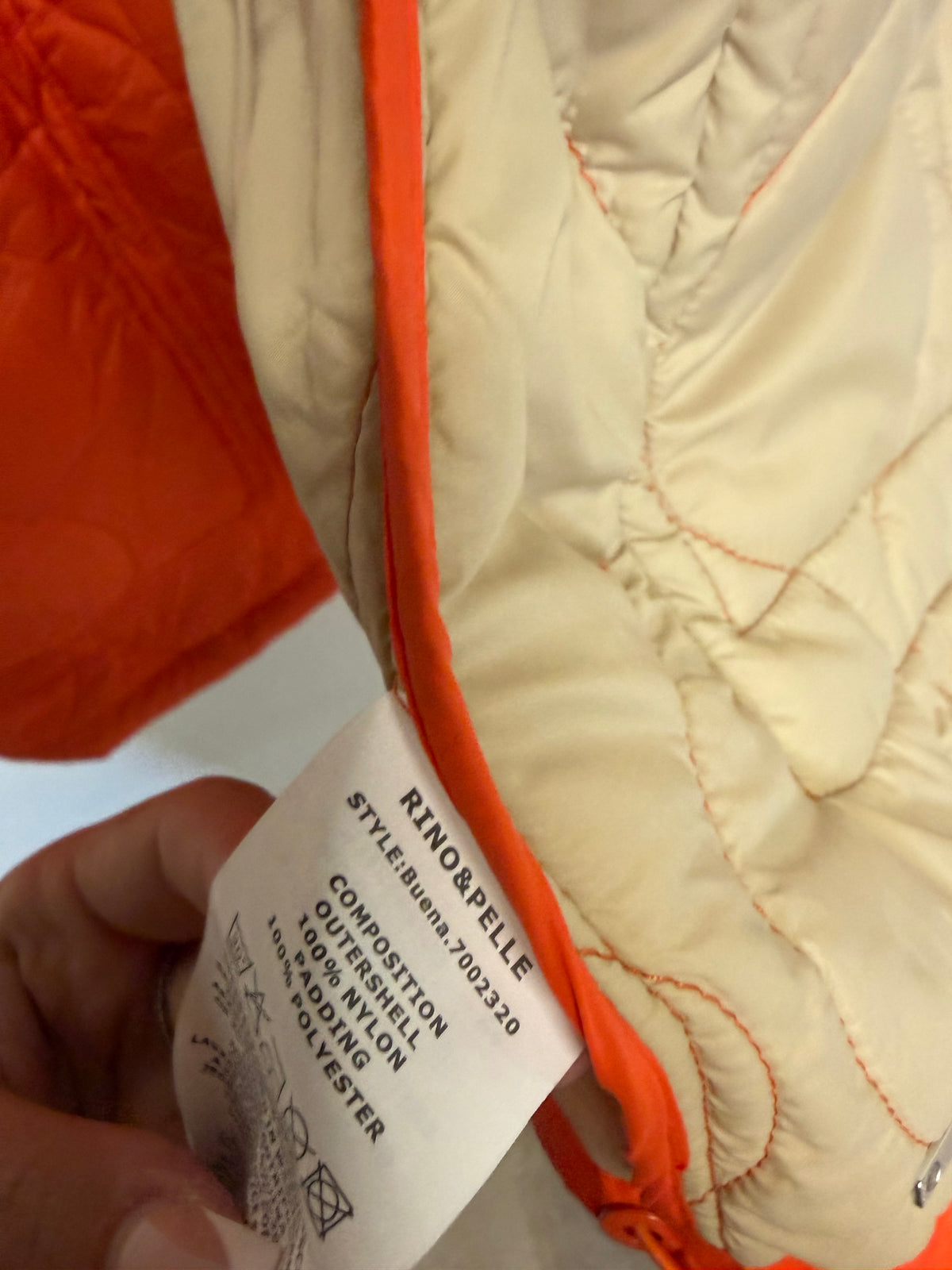 Preloved Rino & Pelle Jacket, Size 12 Orange