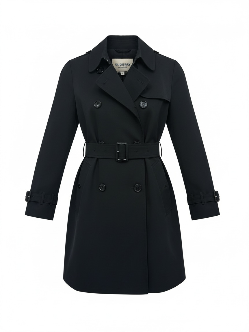 Preloved Burberry Trench Coat Uk 8 Black