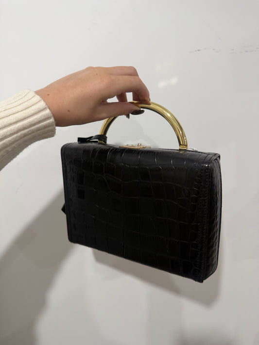 Black Florian Handbag