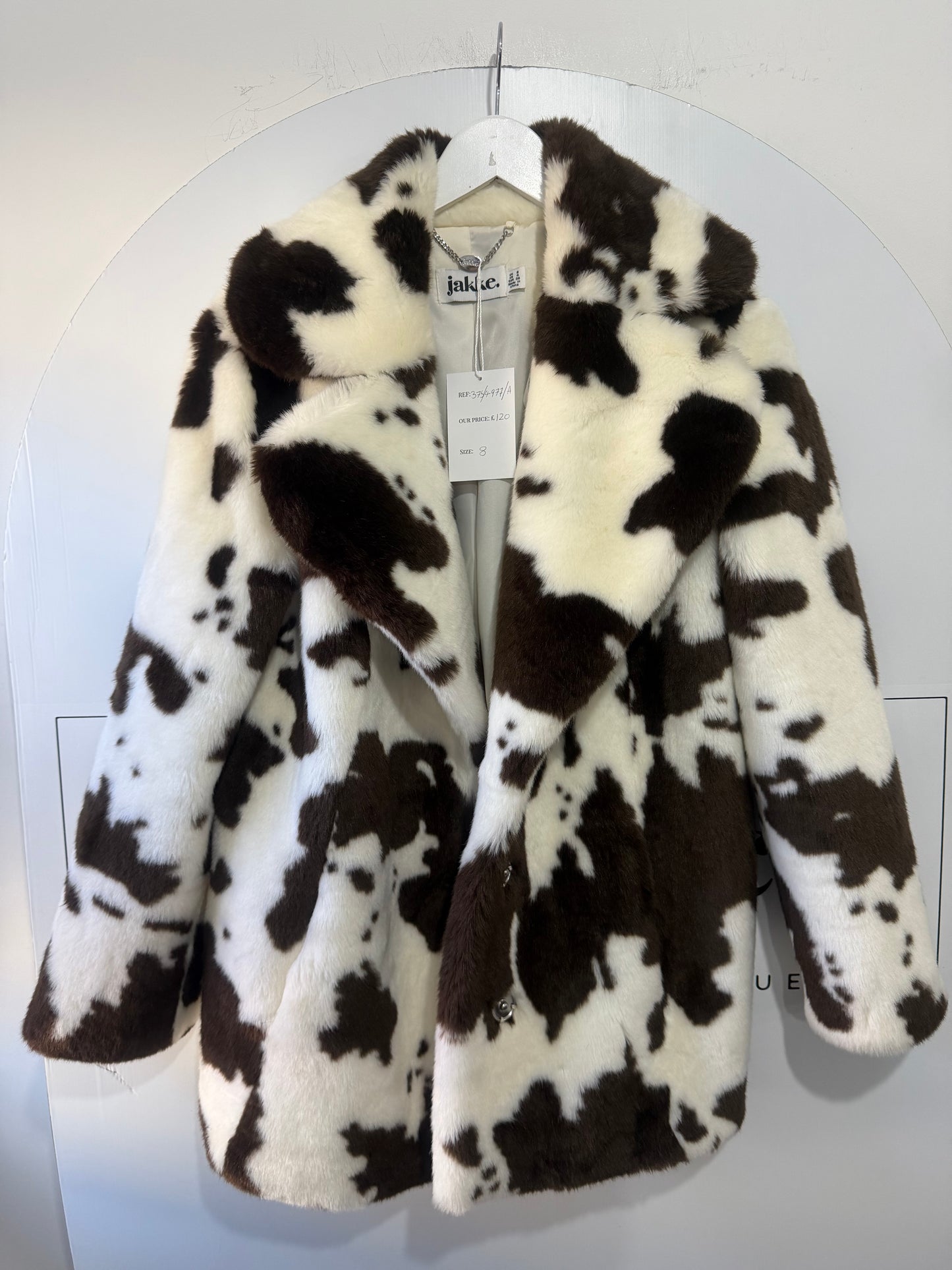 Cow Jakke Coat, Size 8-10