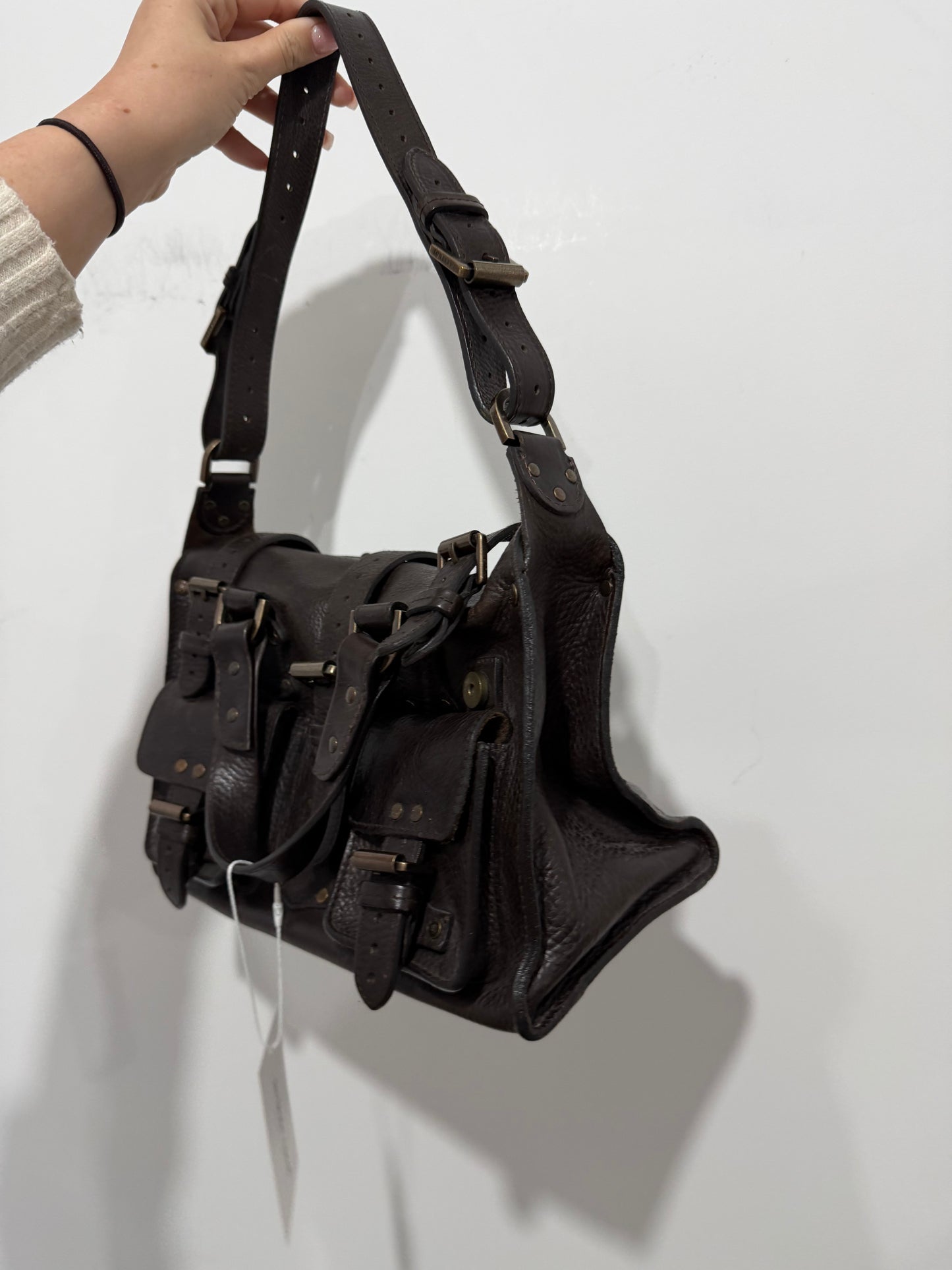 Chocolate Brown Mulberry Mini Roxanne, Vintage