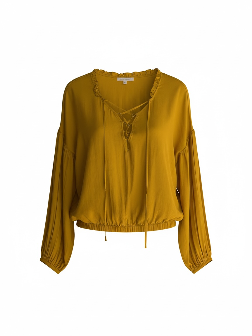 Preloved Patrizia Pepe Blouse Size 12 Yellow