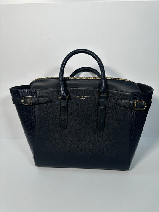 Navy Aspinal of London Handbag