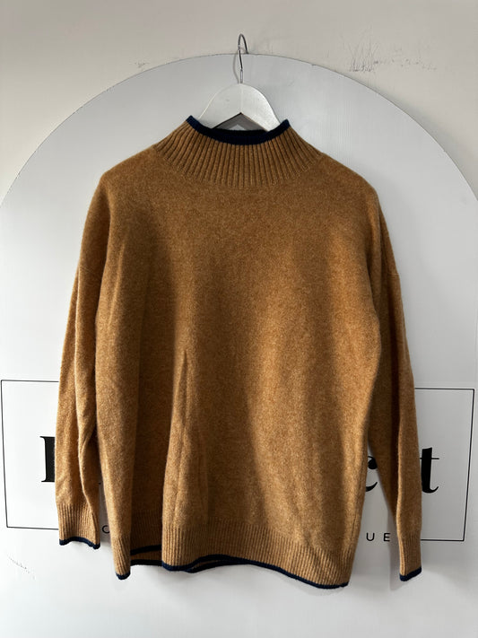 Camel Saks Fifth Avenue Jumper, Size Medium