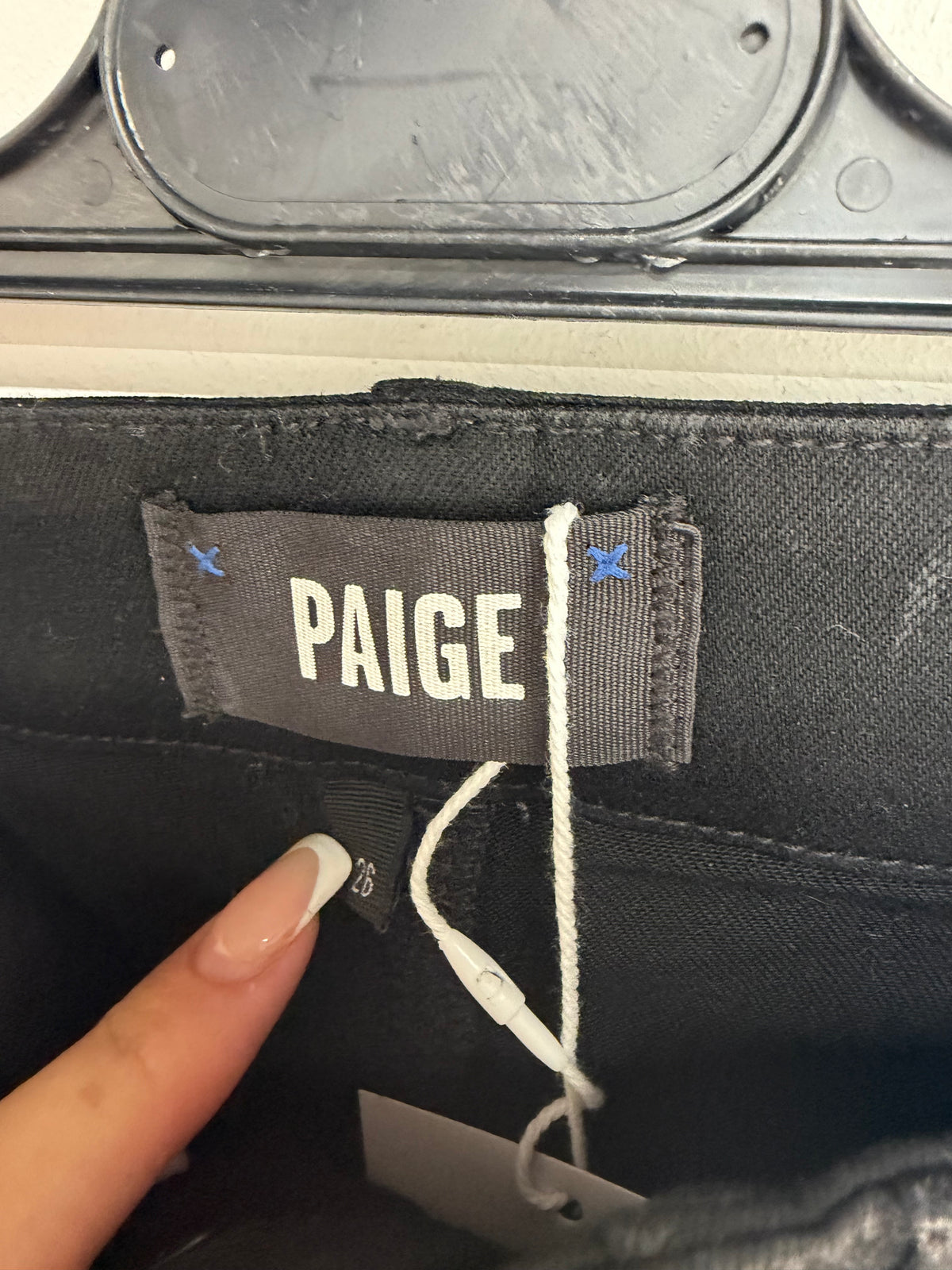 Preloved Paige Jeans Waist 26 Black