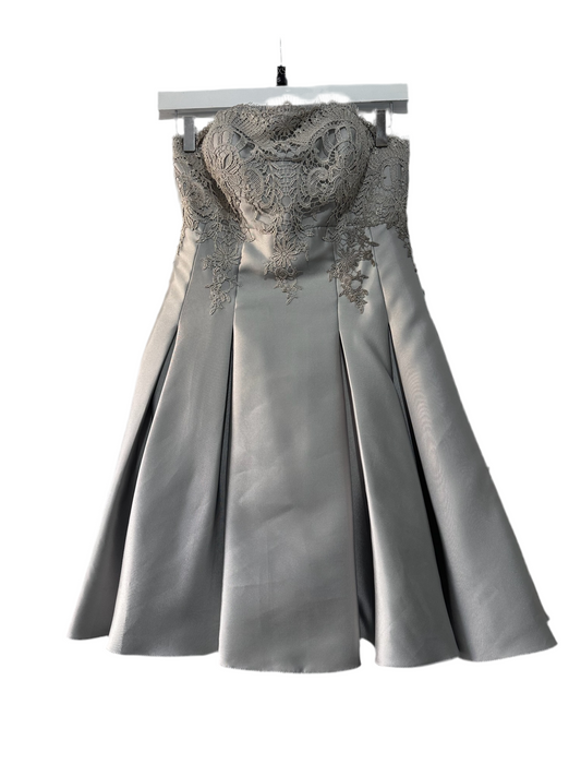 Silver Mikael Aghal Cocktail Dress, 6