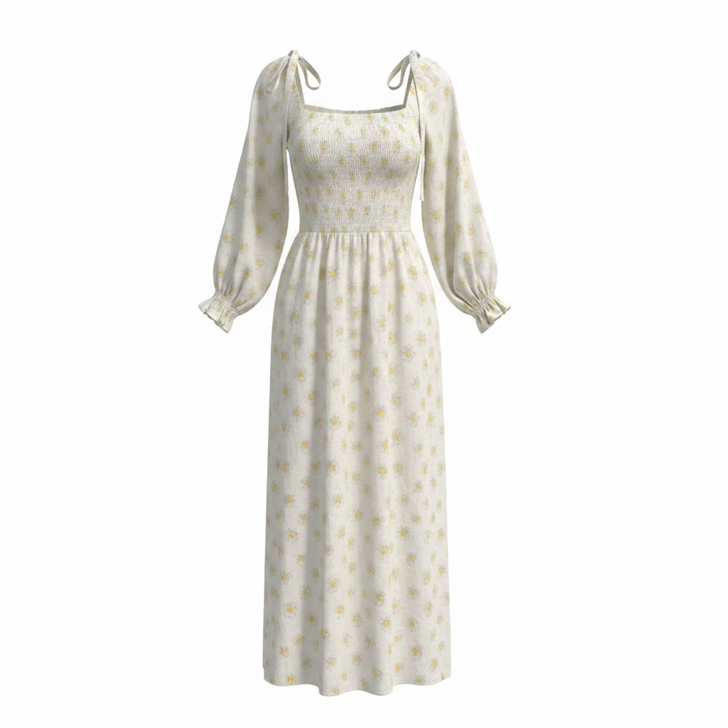 Pre-loved White Sleeper Dress, S