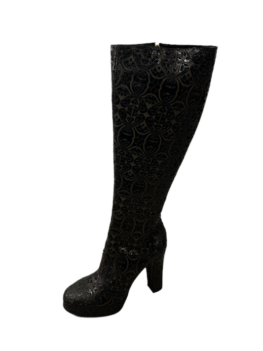 Dark Brown Biba Knee High Boots, 6