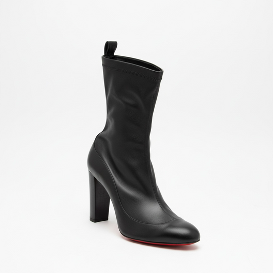 Pre-owned but brand new Black Christian Louboutin Sock Boots, Size 40.5 (7.5 UK)