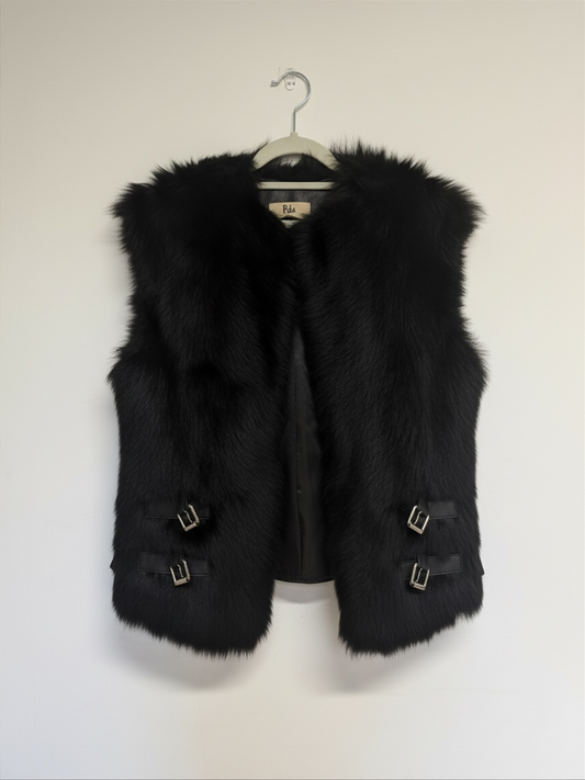 Preloved Rika Gilet Size Medium Black