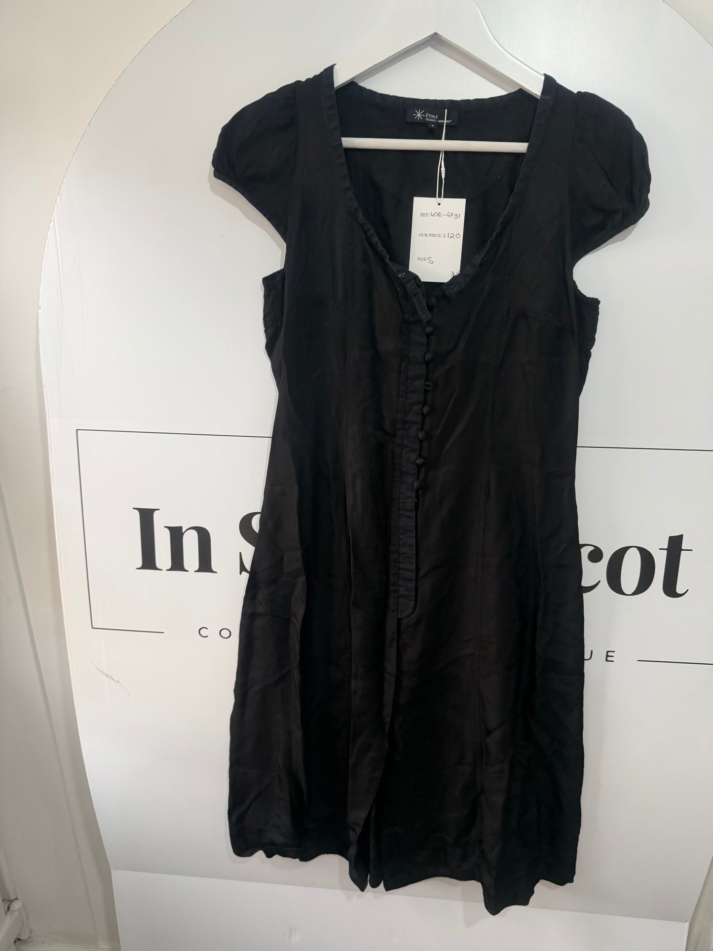 Black Isabel Marant Étoile Dress, Size 2 (UK 10)