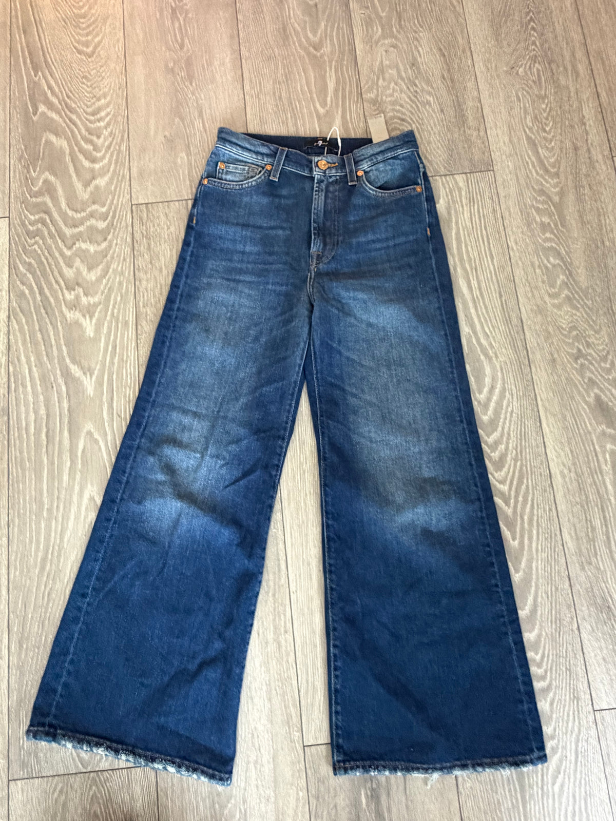 Preloved 7 for all mankind Wide Leg Jeans Size 6 Blue