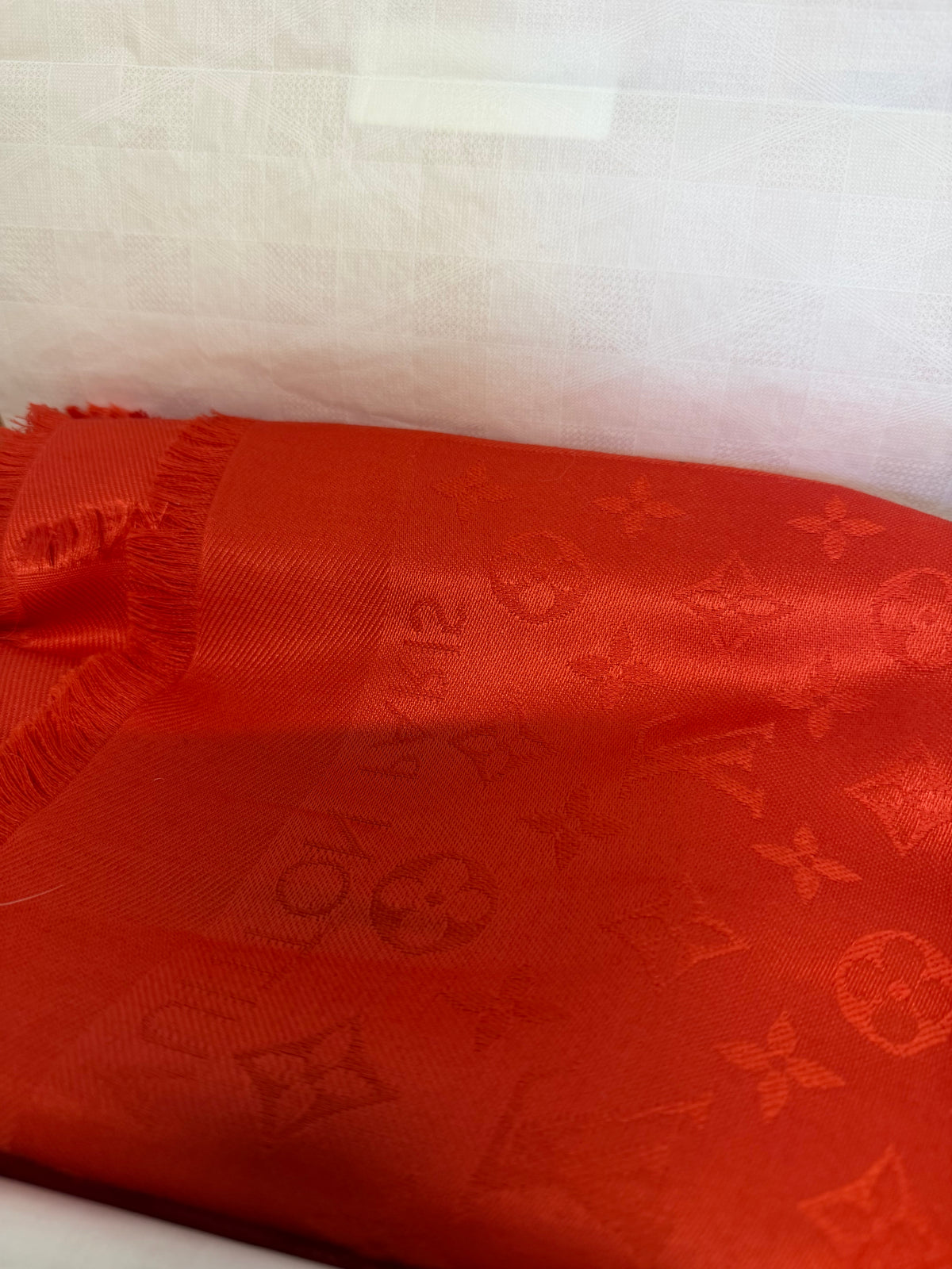 Preloved Louis Vuitton Scarf Orange