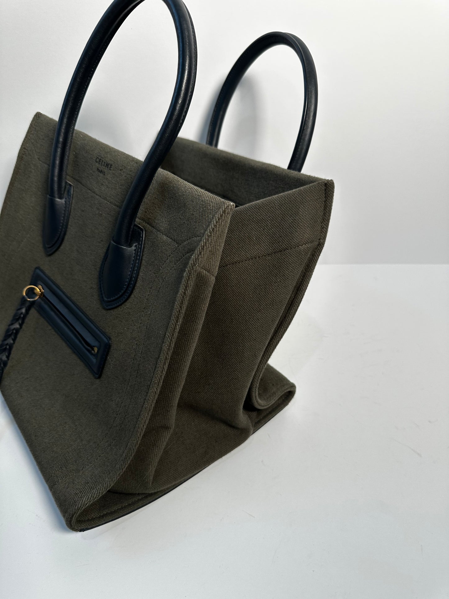 Green/navy Celine Bag