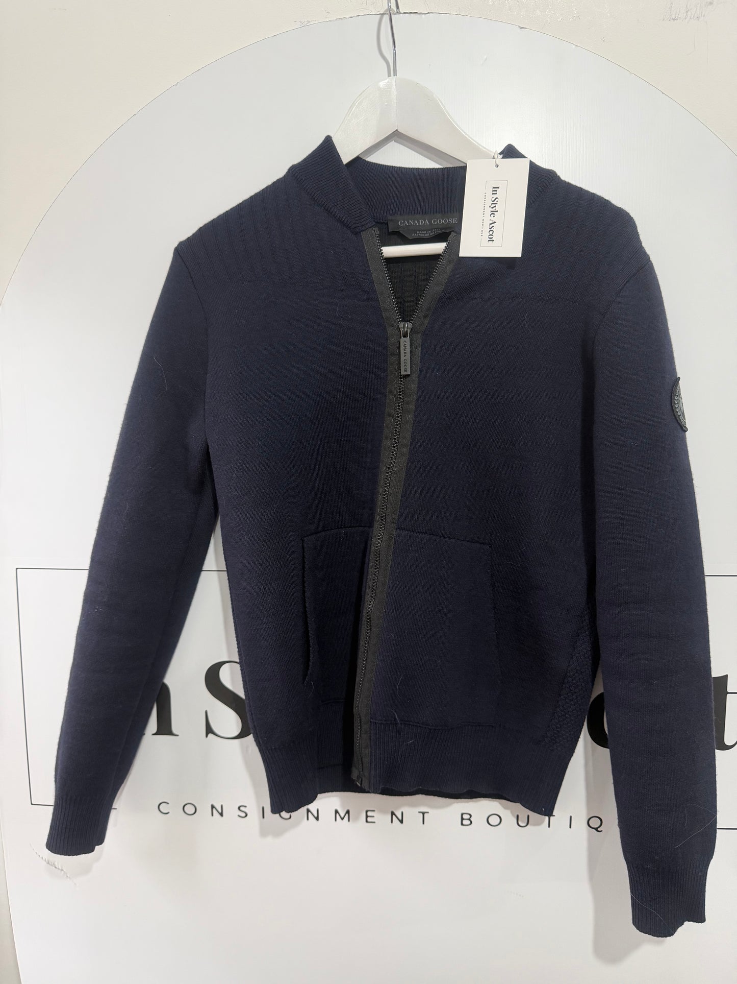 Navy Canada Goose Jacket, Size Small