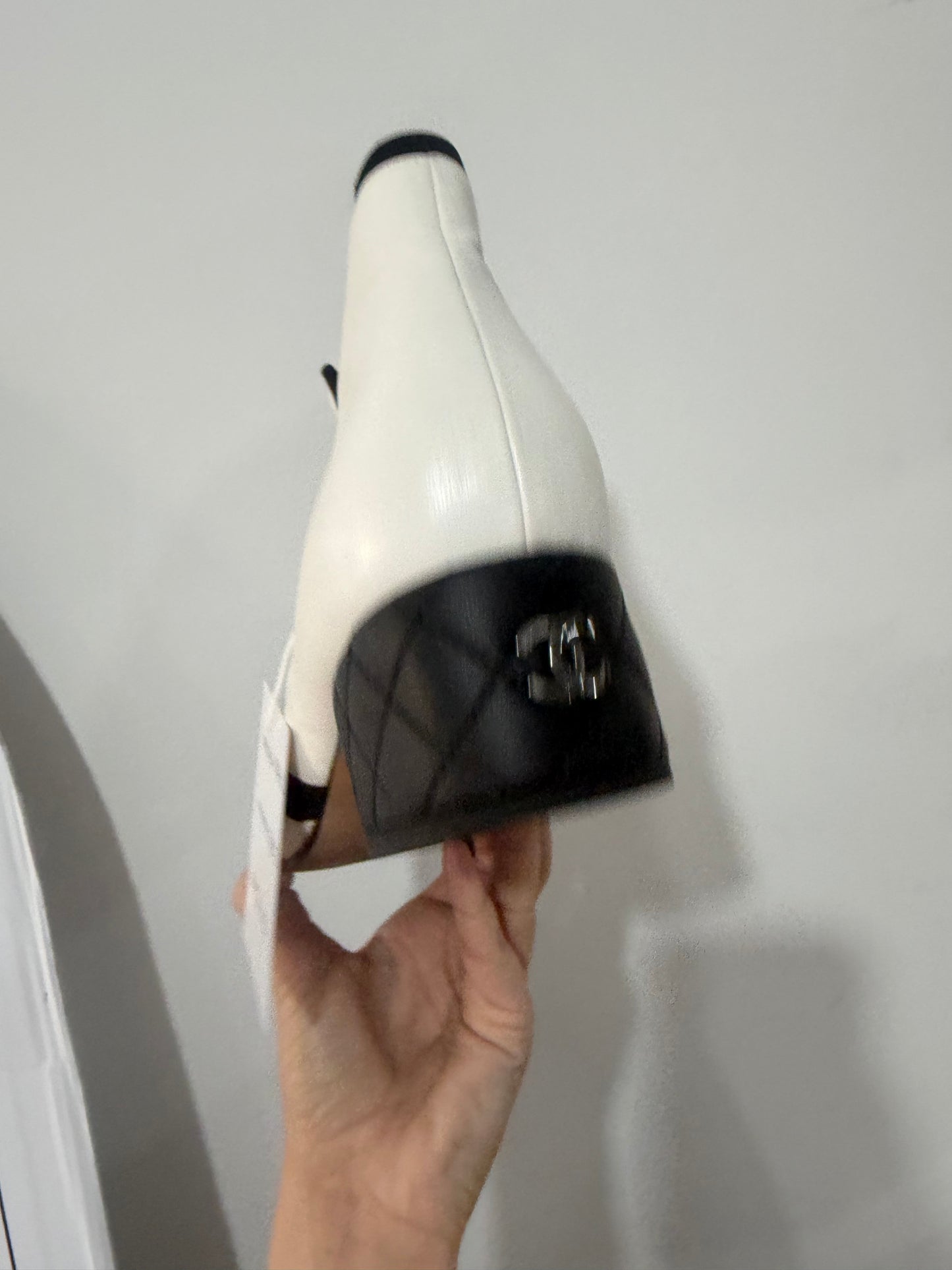 White Chanel Boots, Size 40 UK 7