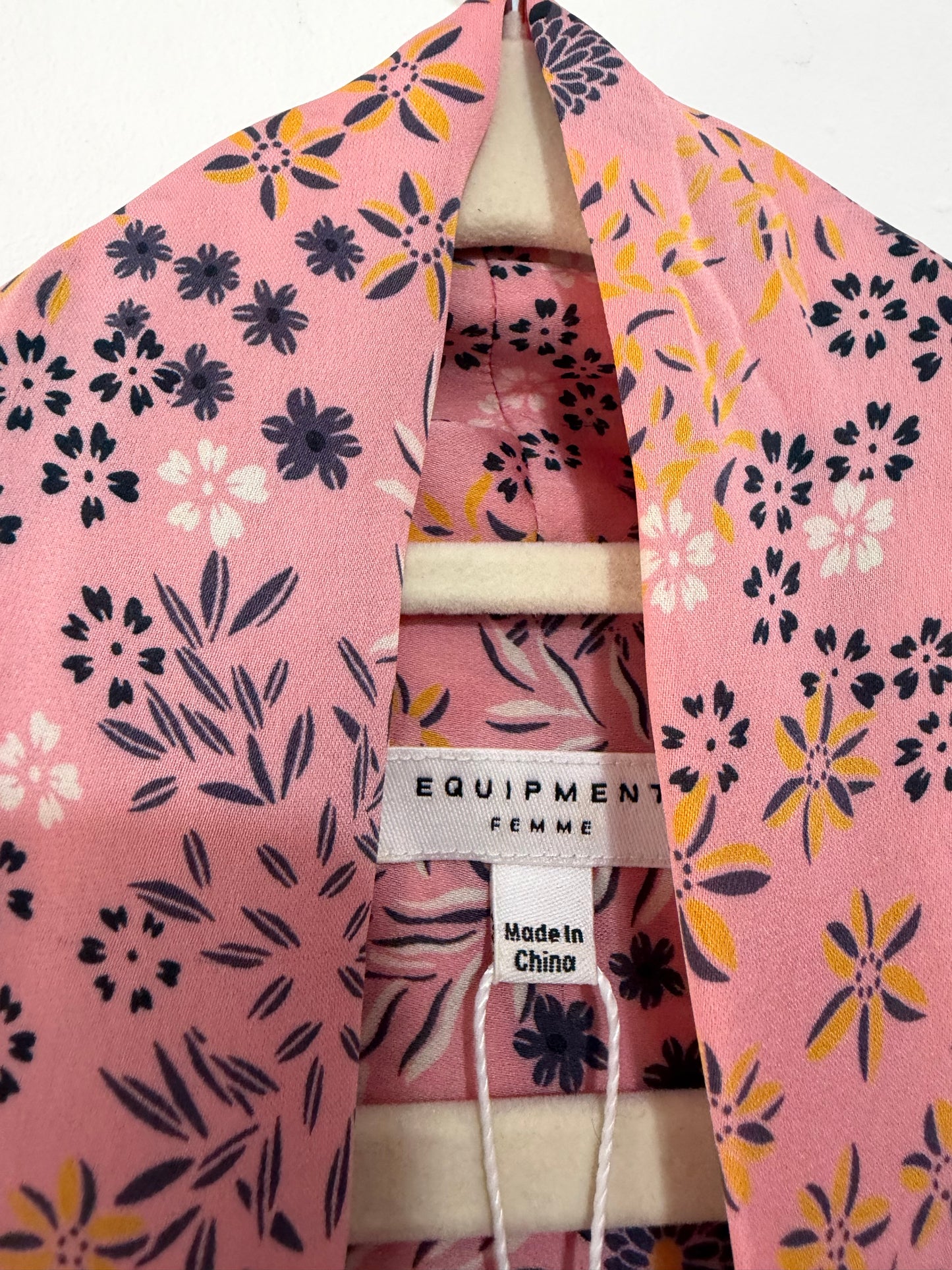 Preloved, Pink Equipment Blouse, UK 10