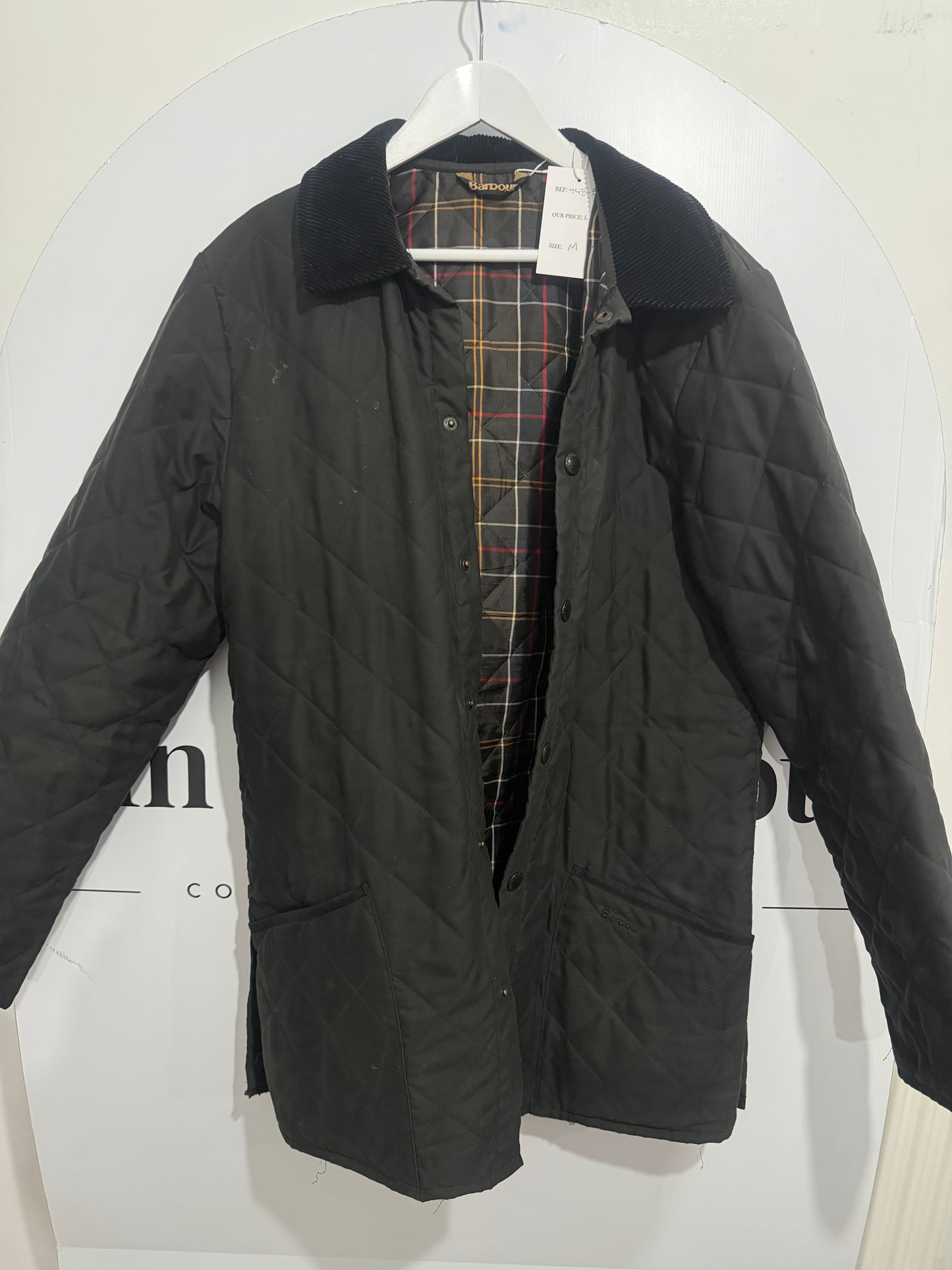 Black Barbour Coat, Size M