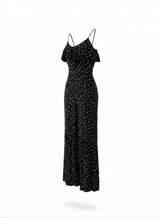 Preloved Zimmermann Jumpsuit Size XS (Zimmermann 0) Grey Polka Dot