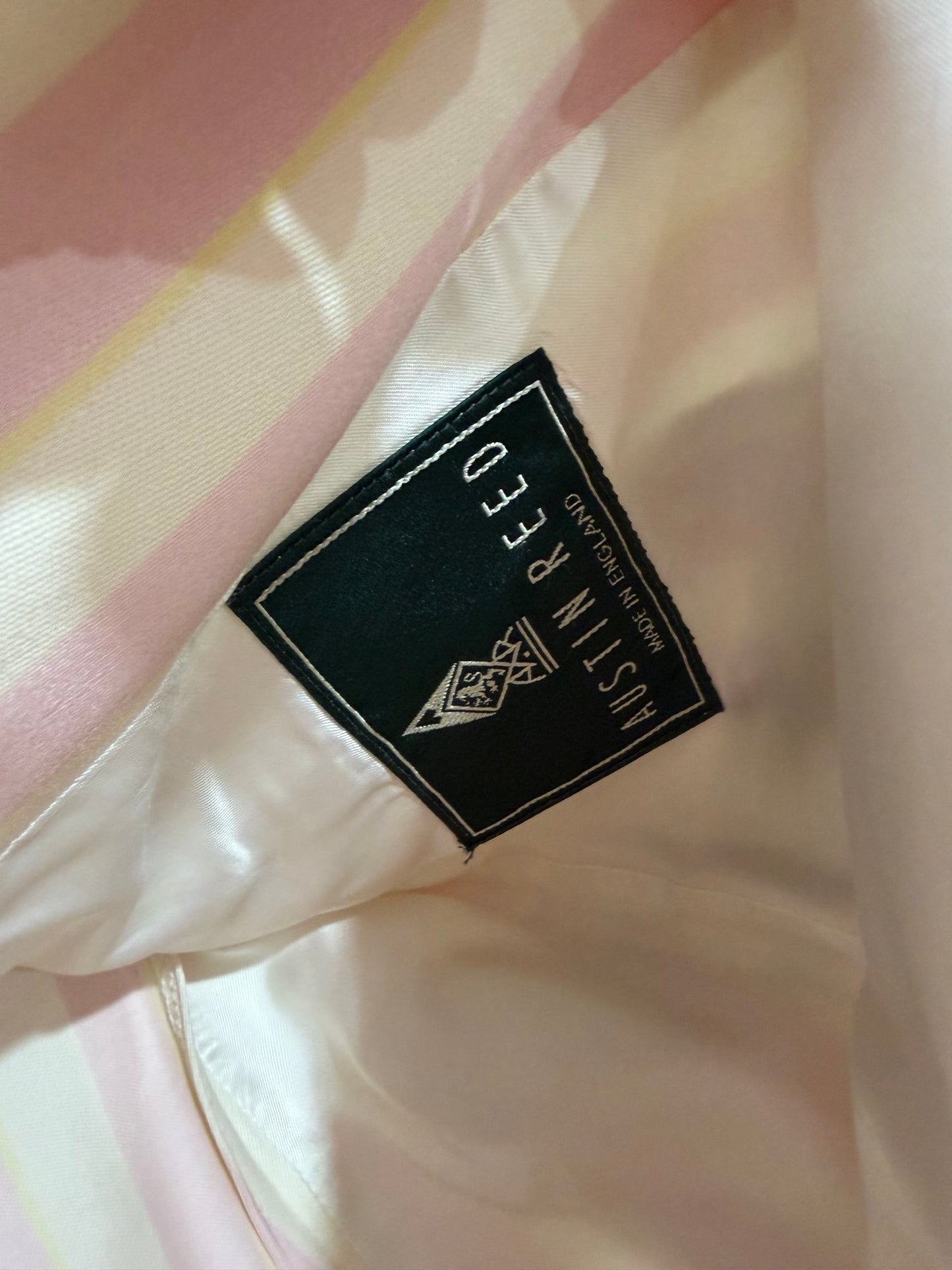 Pre-owned, Stripey Pink and Cream Austin Reed Blazer, Size 12