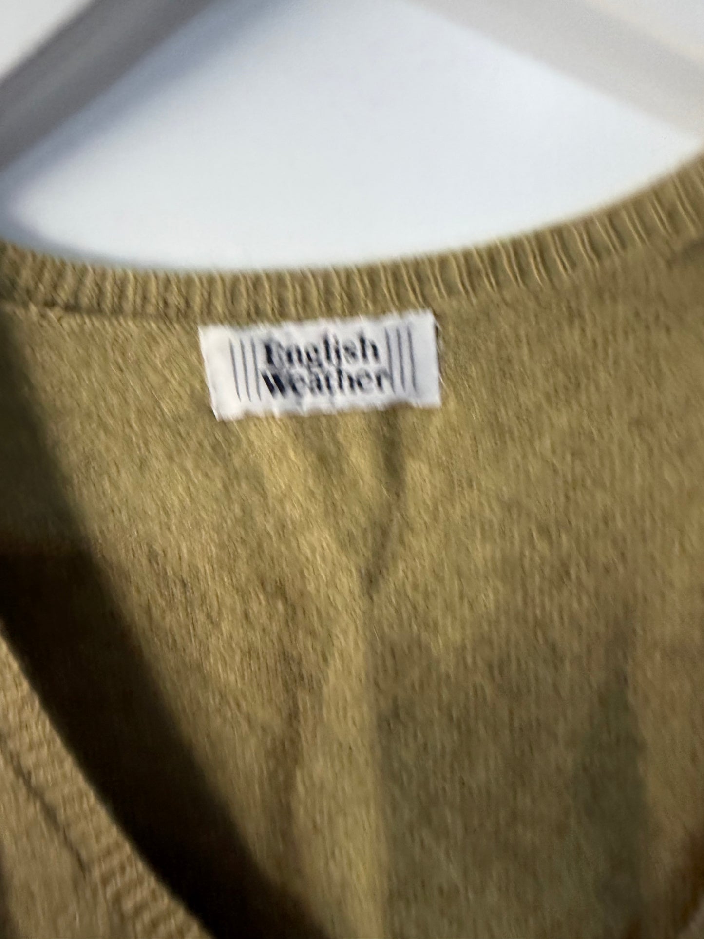 Green Cashmere Jumper English Weather, Small