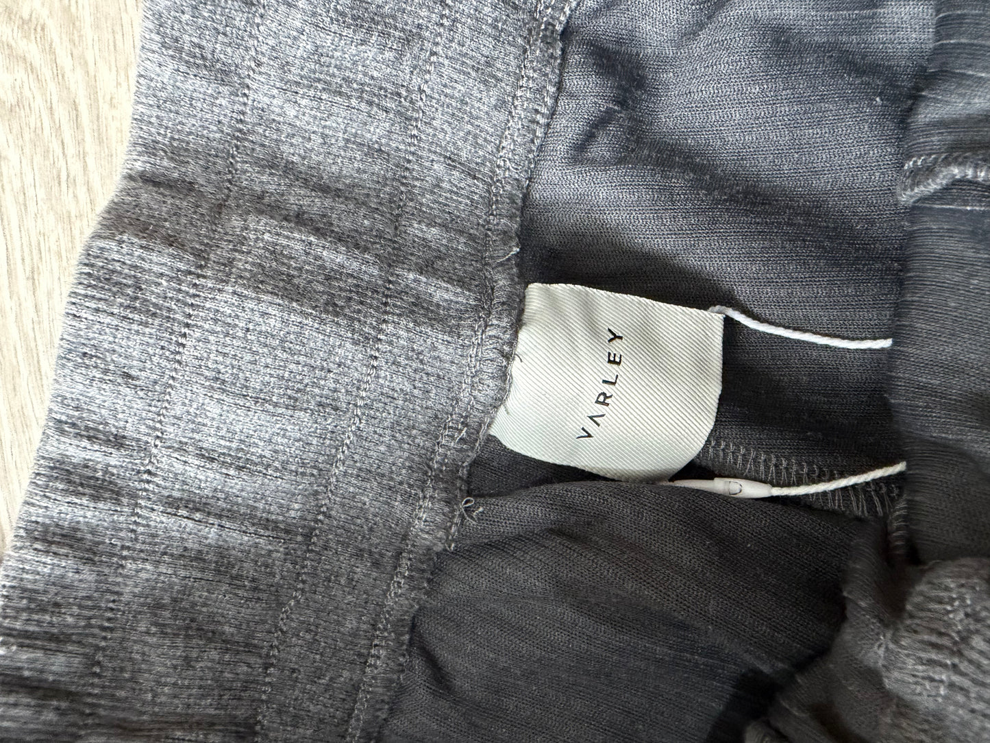 Preloved Varley Co-ord Size S Grey ribbed