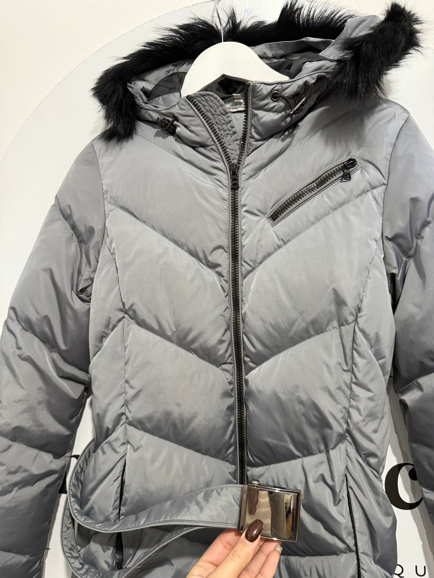 Grey Paul Smith Parka Coat, Size M (S/M)