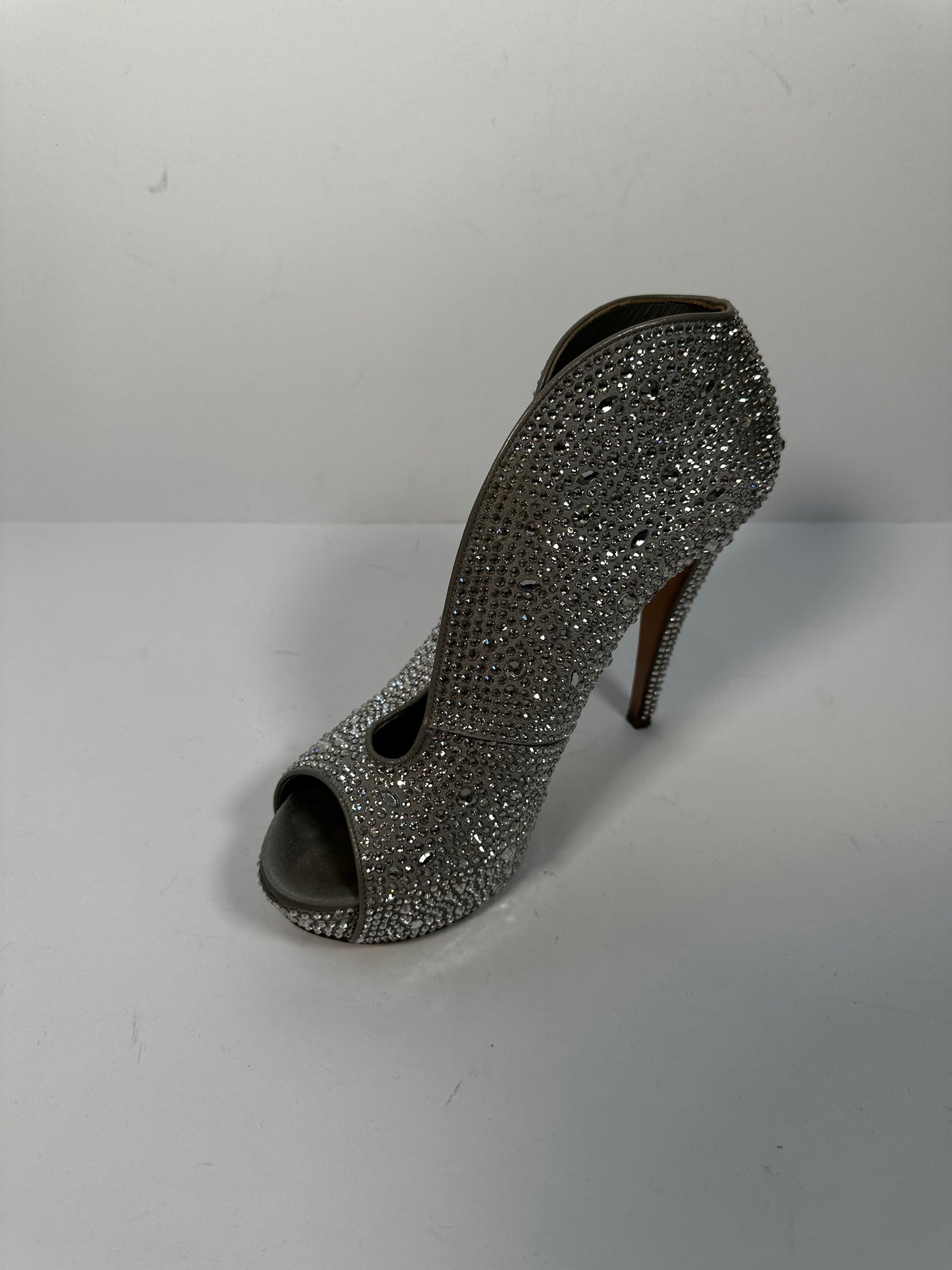 Silver Gina Heels, 6.5