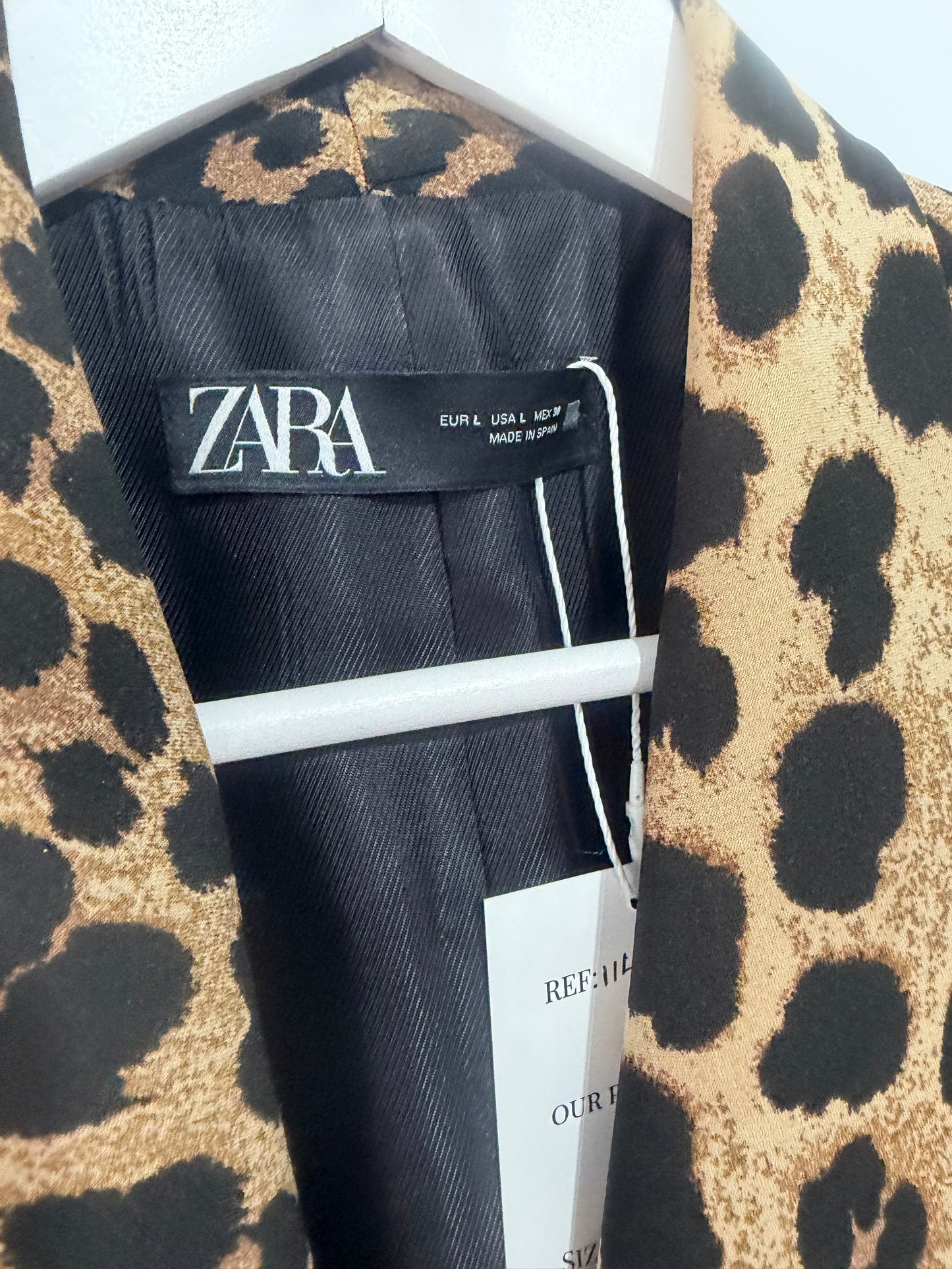 Leopard Zara Blazer, Size Zara L