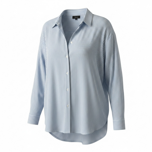 Pre-loved Blue Stripe Me + Em Blouse, 14