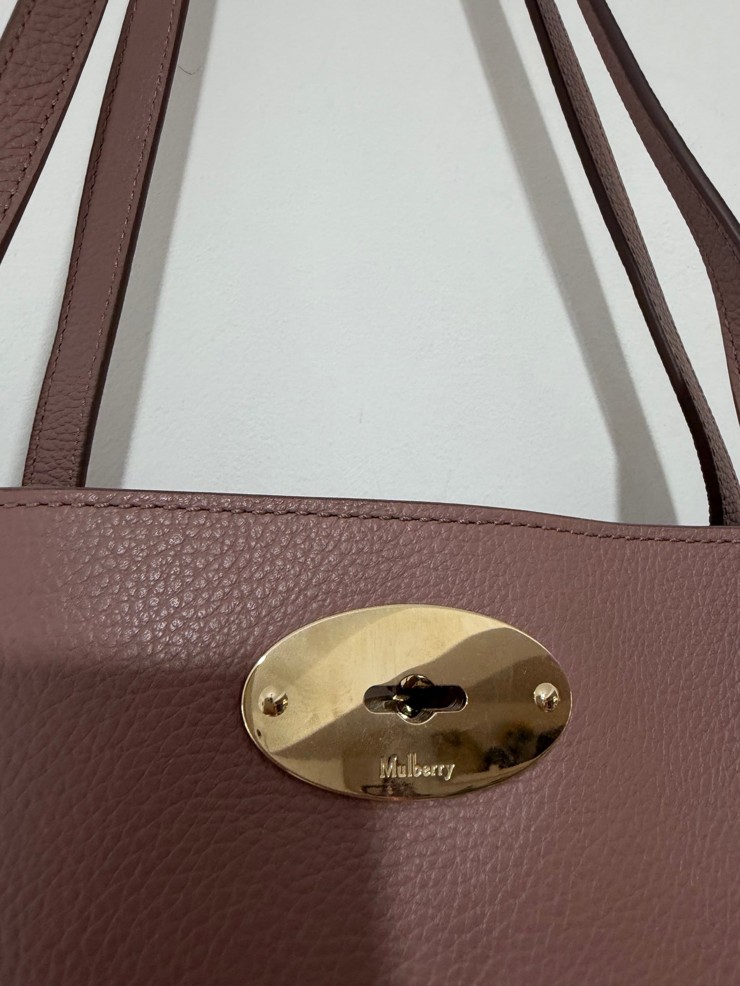 Pre-loved Dusky Pink Mulberry Tote Bag