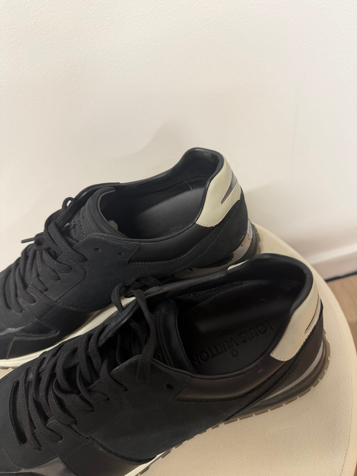 Preloved Louis Vuitton Trainers Size 7.5/8 Black
