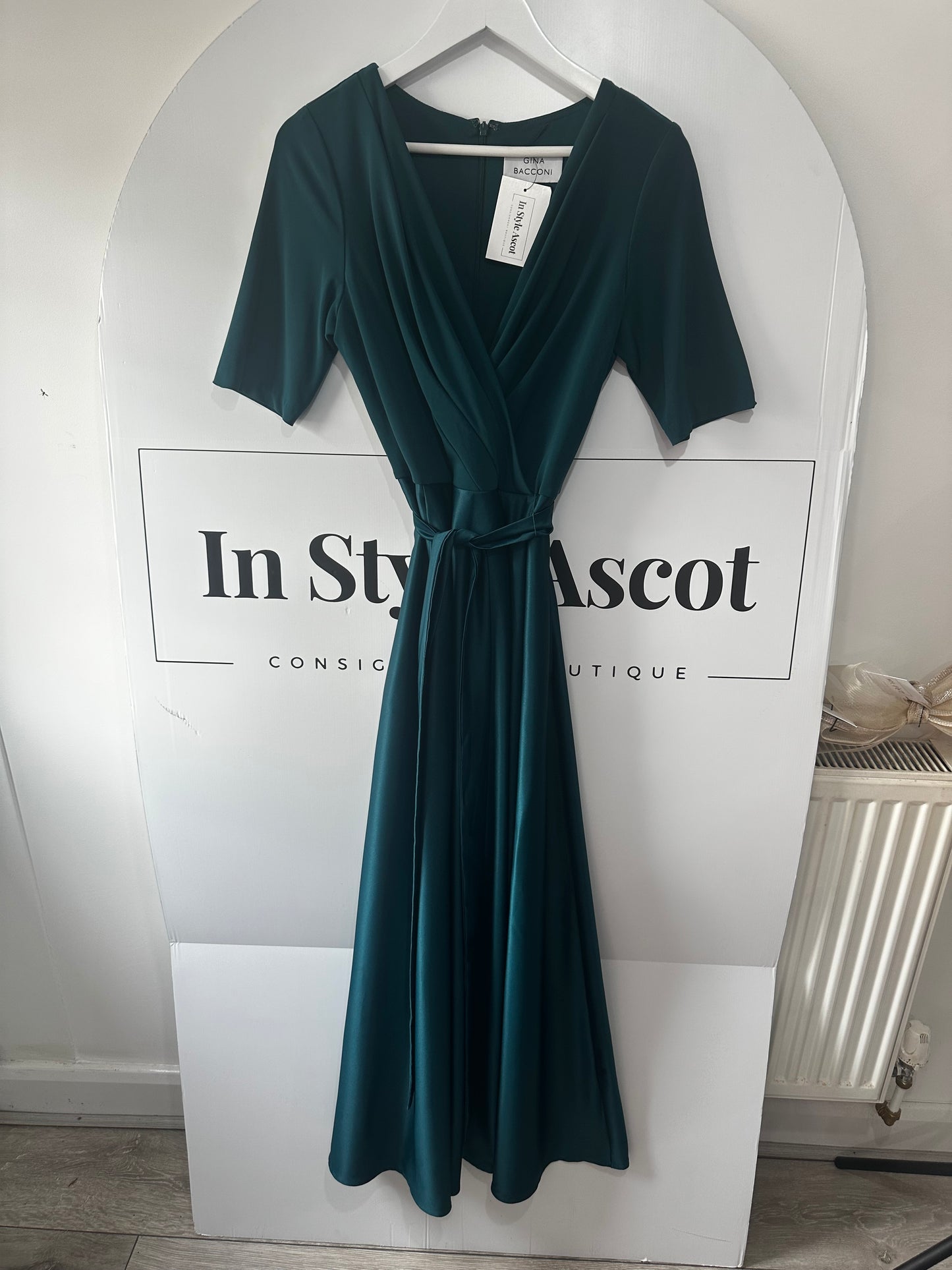 Green Gina Bacconi Dress, 14-16